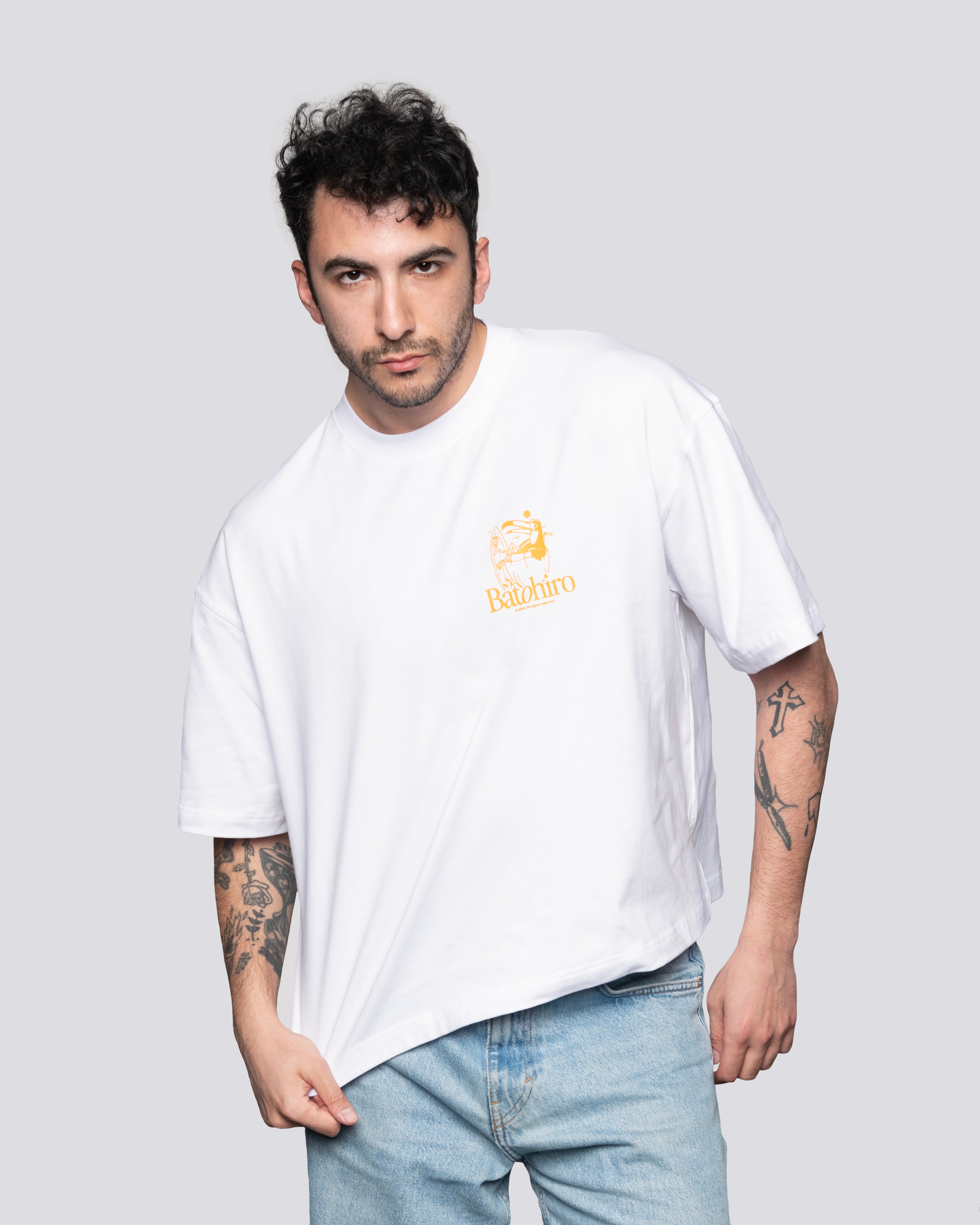 Tag frei - Kurz geschnittenes übergroßes T-Shirt