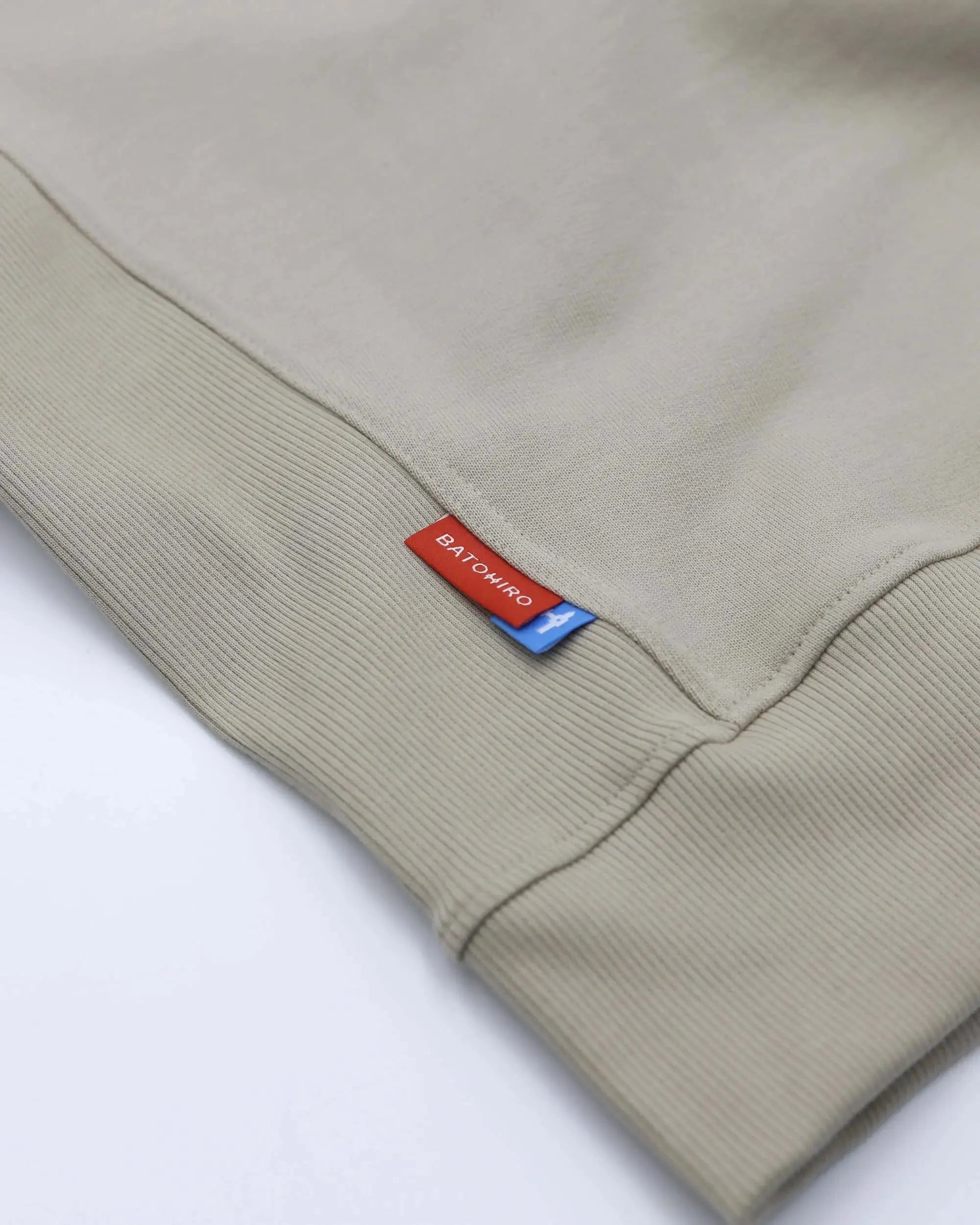 Cropped Mikina 343 - Crewneck Beige Batohiro
