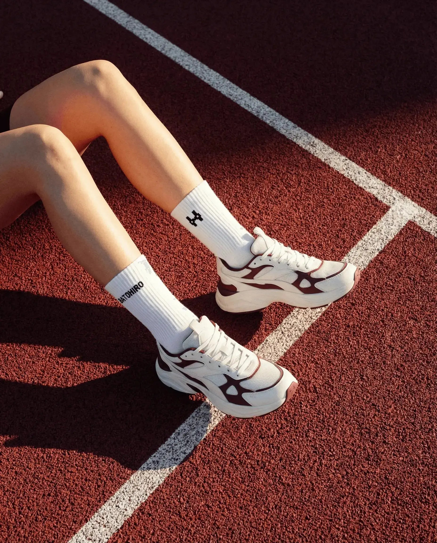 Batohiro Crew Socks - Pure White Batohiro
