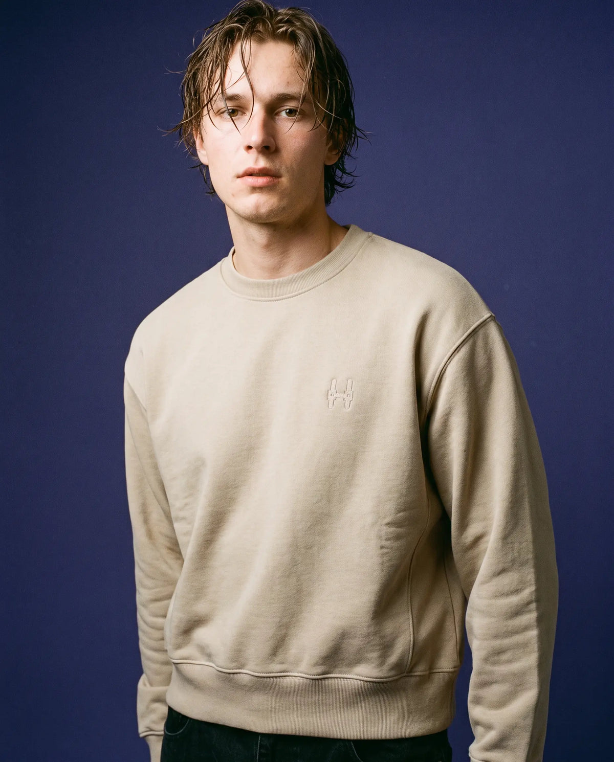 Cropped Mikina 343 - Crewneck Beige