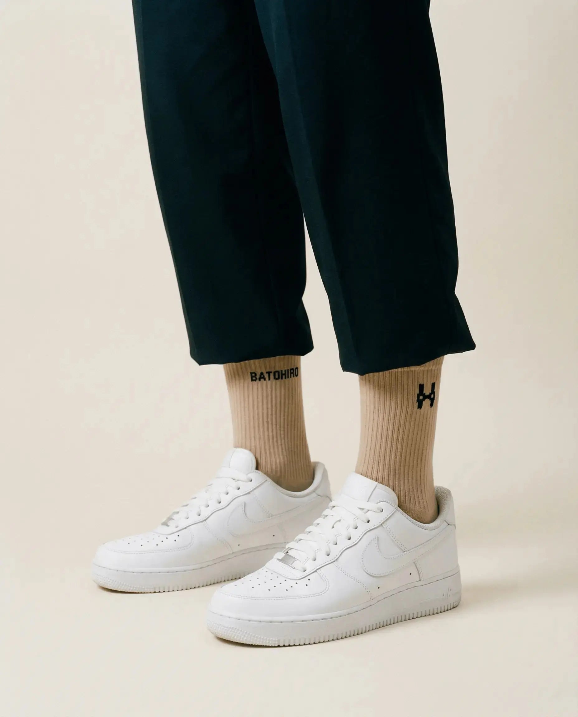 Batohiro Crew Ponožky - Beige Batohiro