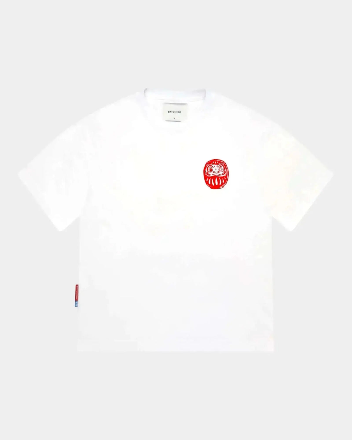 Daruma - White Cropped Oversized Tee Batohiro