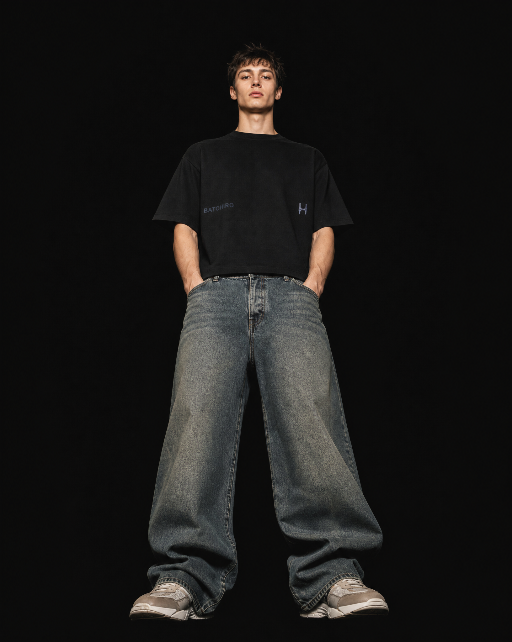 Black Mono - Oversized Tee