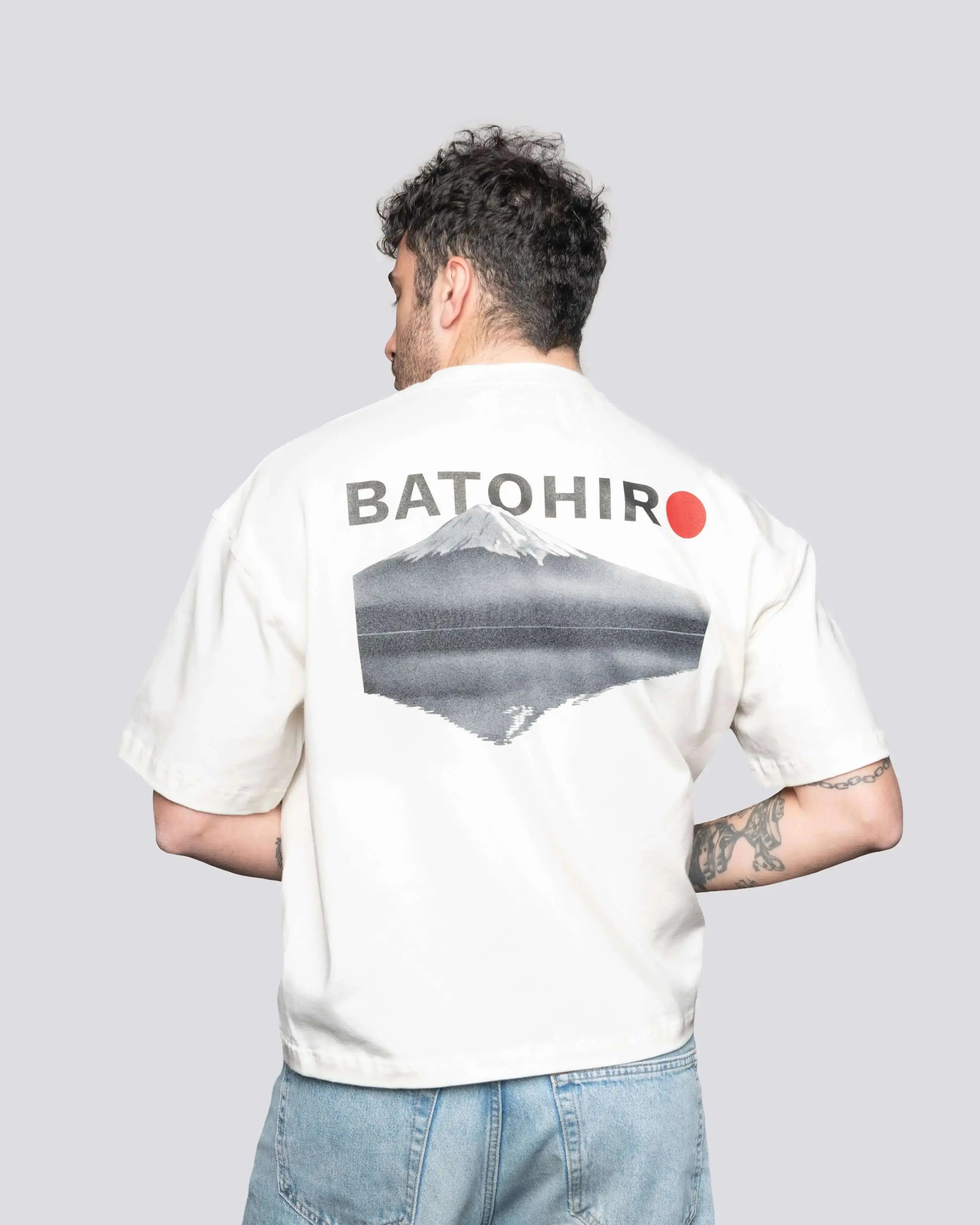 Fuji - Cropped Oversized Tee Batohiro