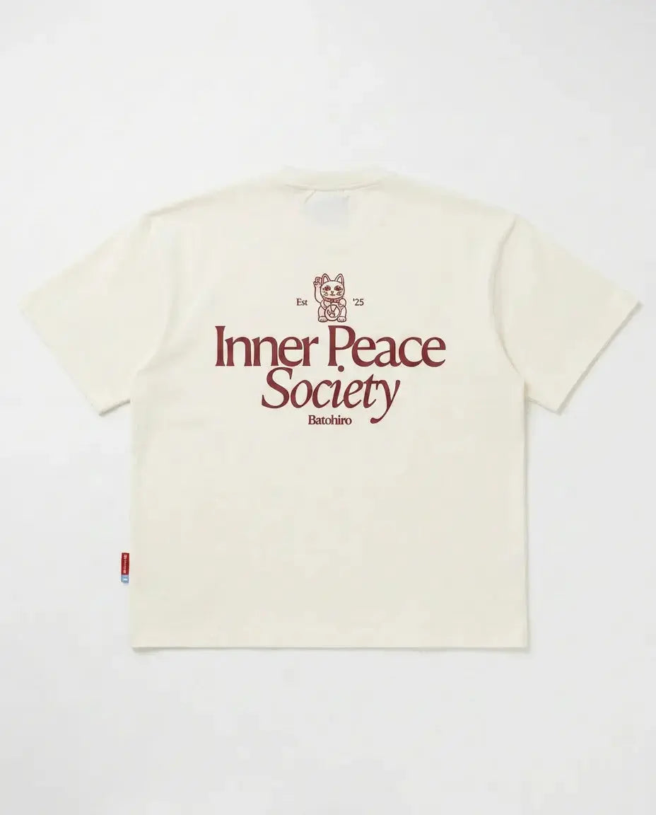 Inner Peace Society - Cropped Oversized Tee Batohiro