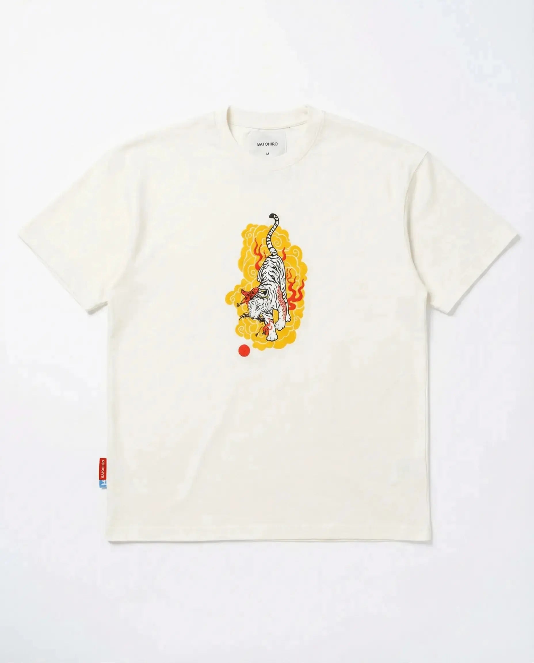White Tiger - Off-White Oversized Tee Batohiro