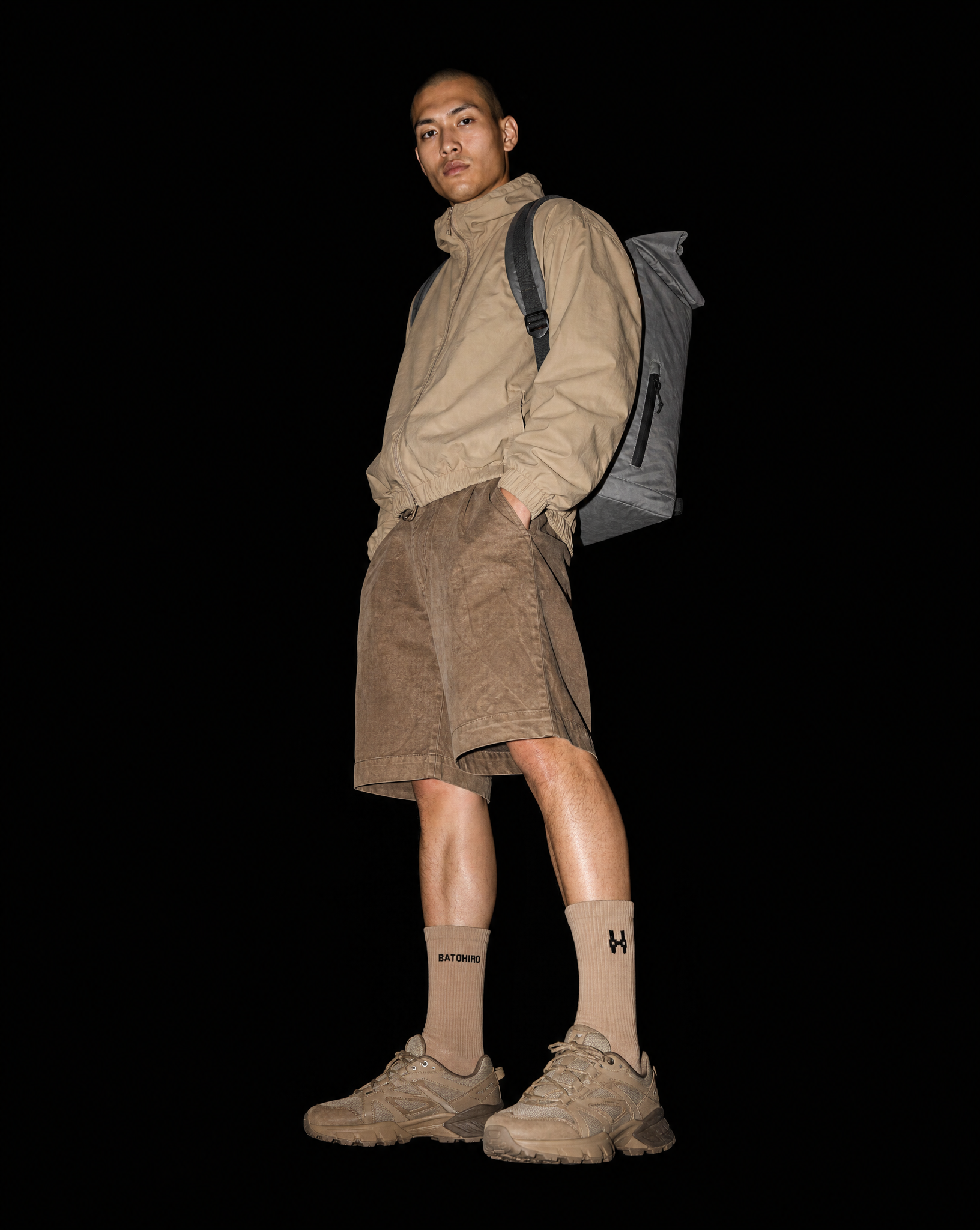 Batohiro Crew Socks - Washed Pink