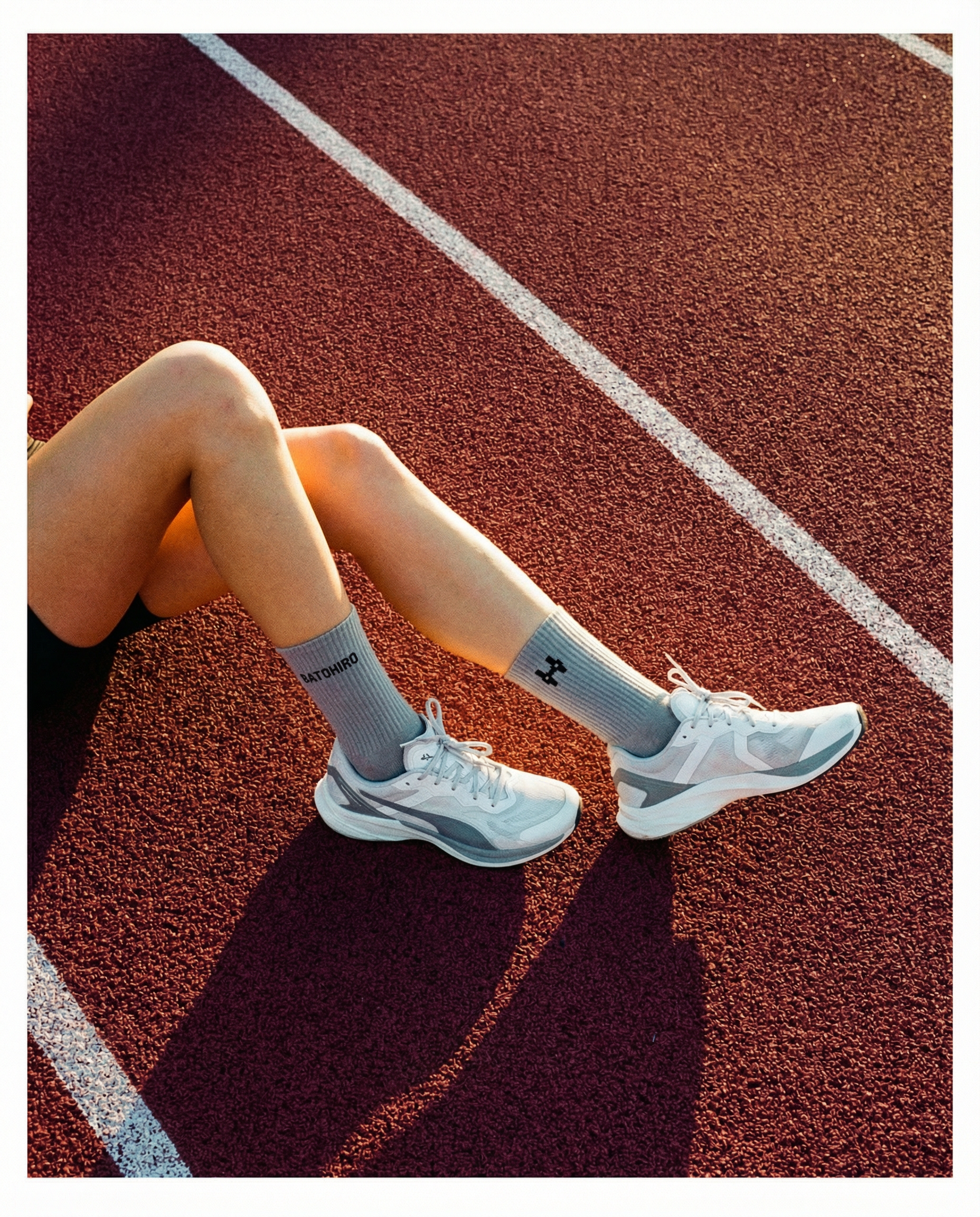 Batohiro Crew Socks - Grey