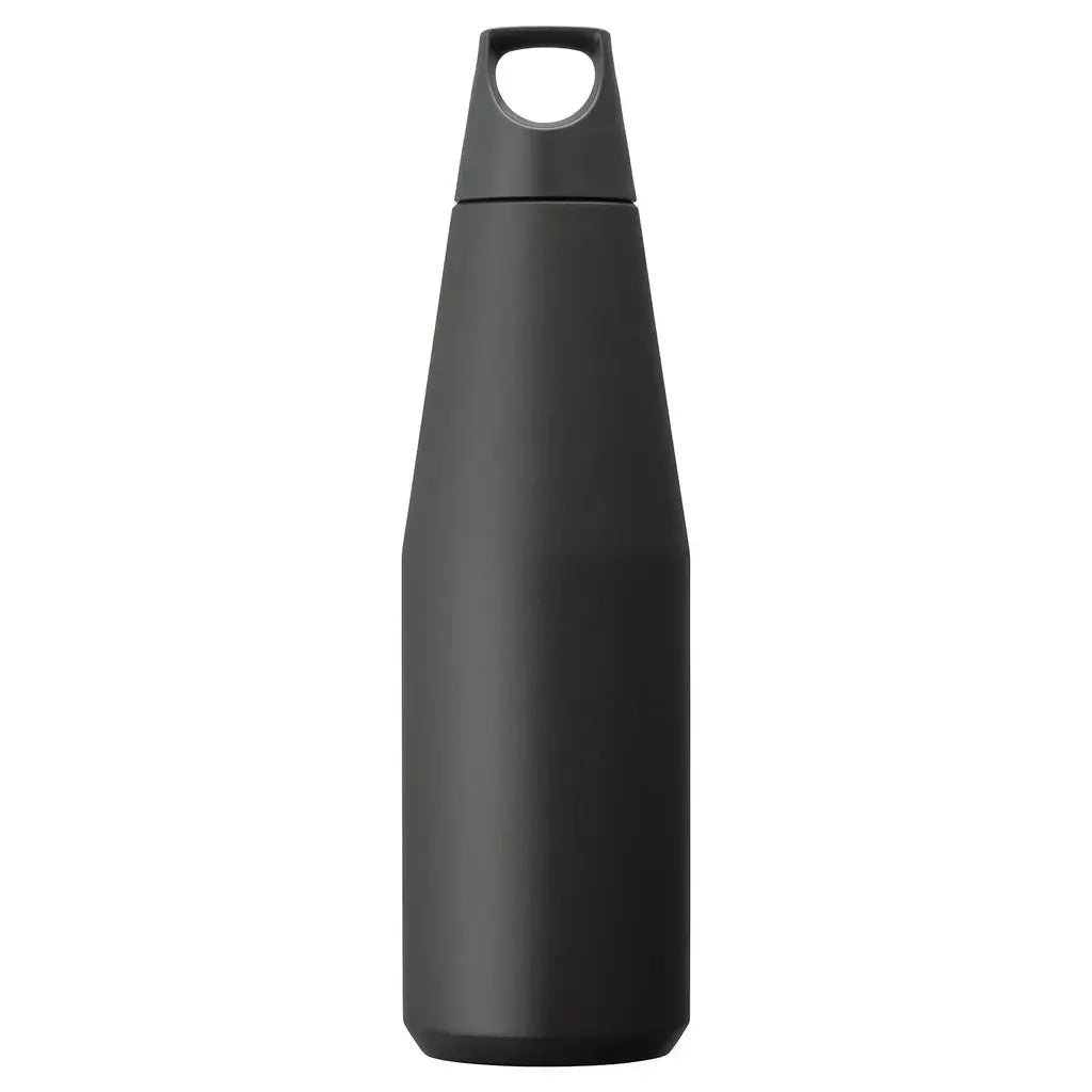 Stylish black vacuum-insulated Trail Tumbler 1080 ml perfect for hot and cold beverages during outdoor activities.