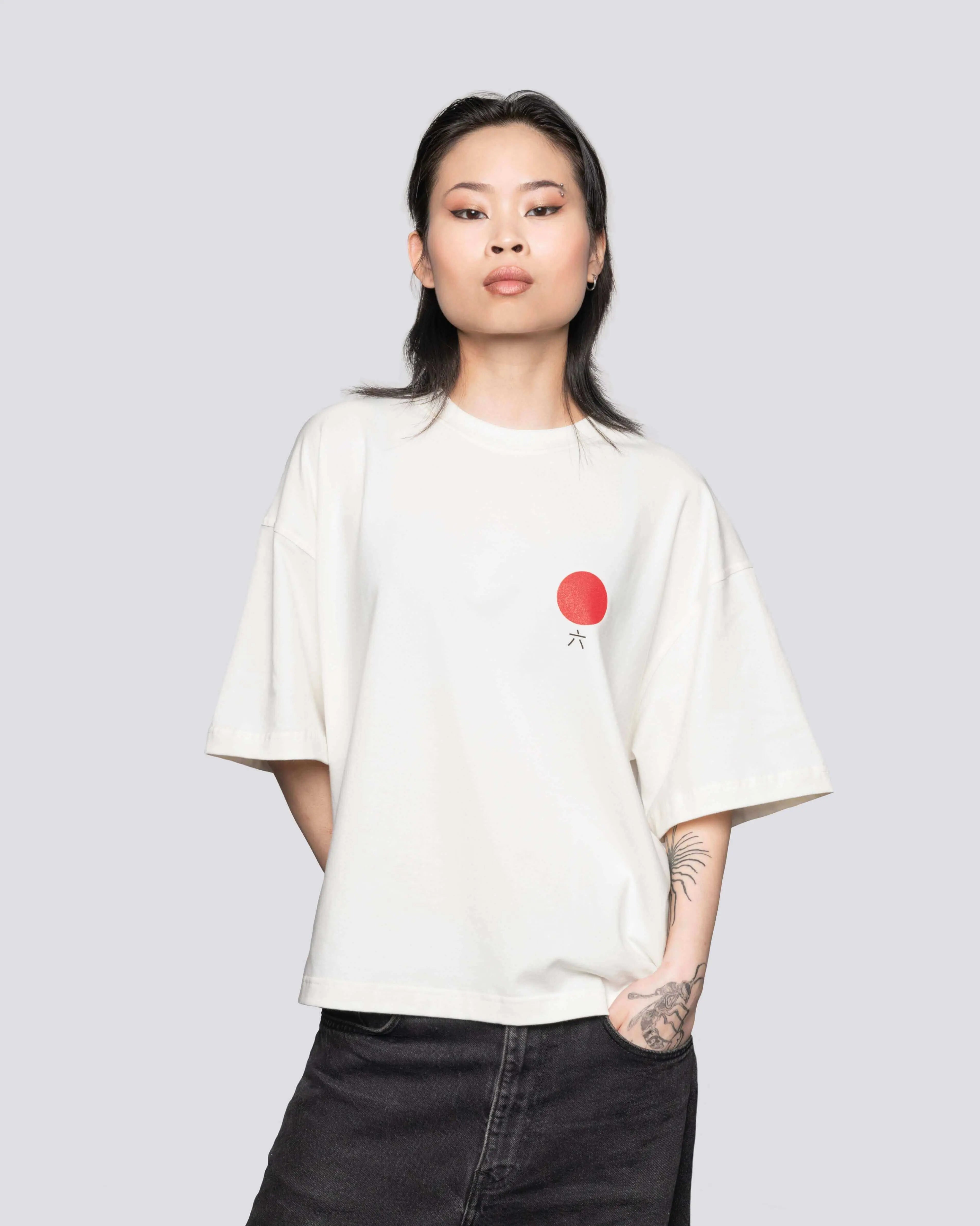 Fuji - Cropped Oversized Tee Batohiro
