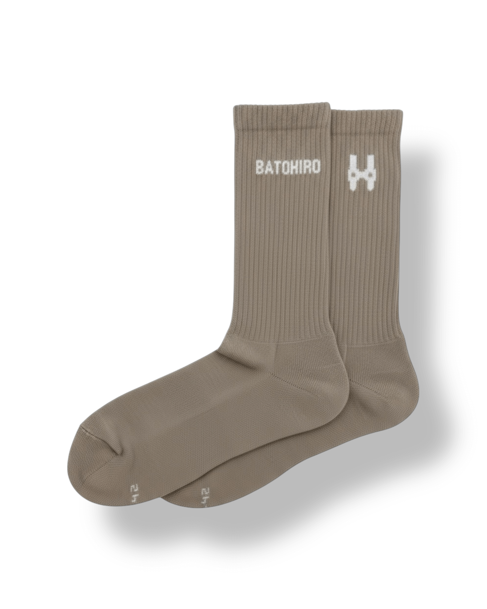 Batohiro Crew Ponožky - Taupe s minimalistickým designem a logem Batohiro.