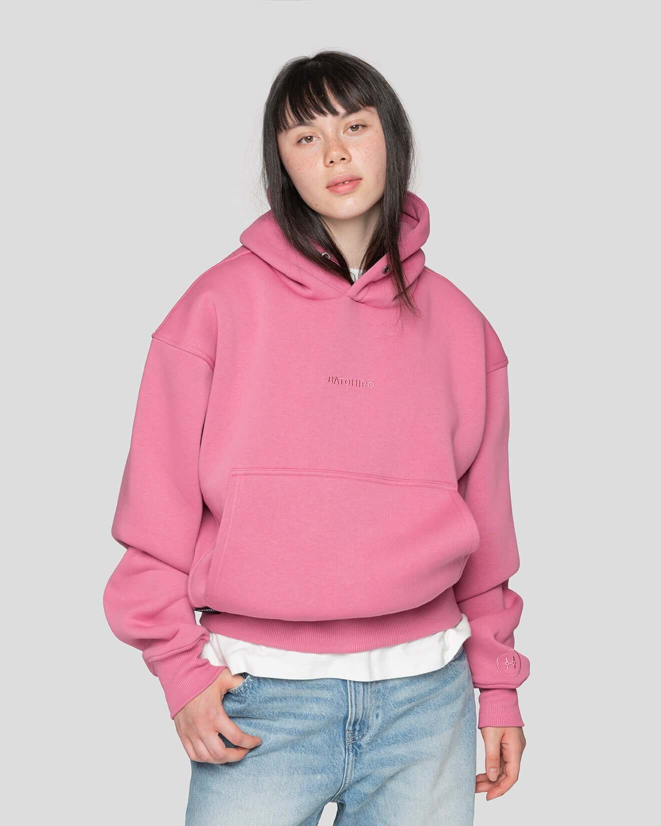 Mikina oversized - Light Pink