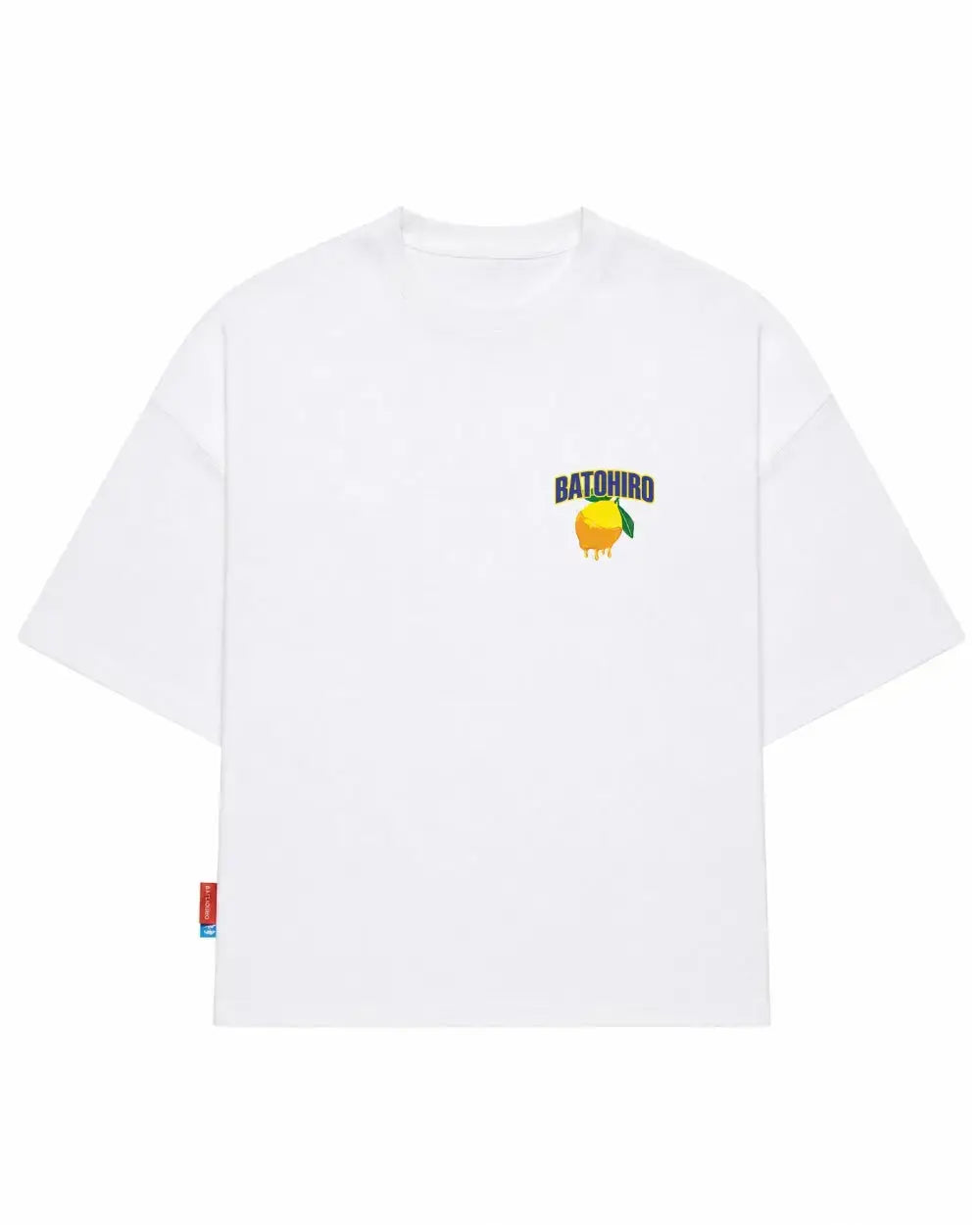 Honey Lemon - White Cropped Oversized Tee Batohiro