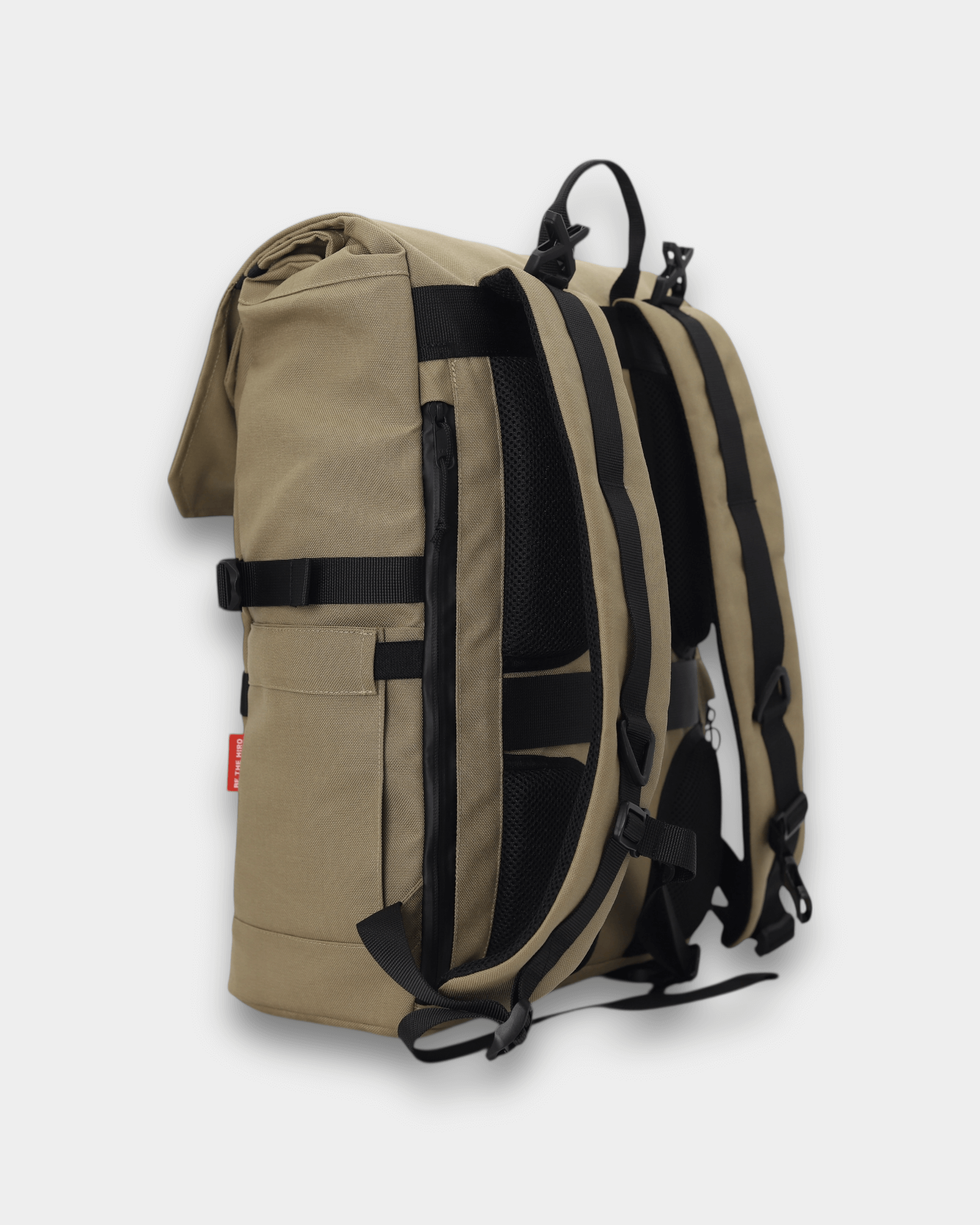 Minato Premium 6.0 – Nomad Tan backpack showcasing its durable CORDURA® material and functional design.